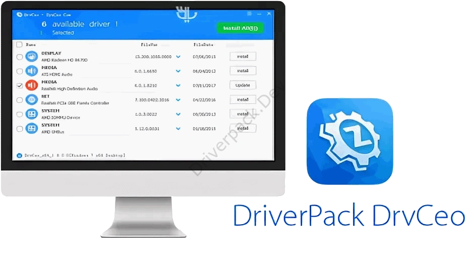 DrvCeo основной экран программы
