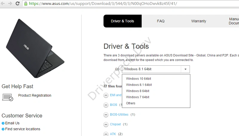 Программа DriverHub Asus