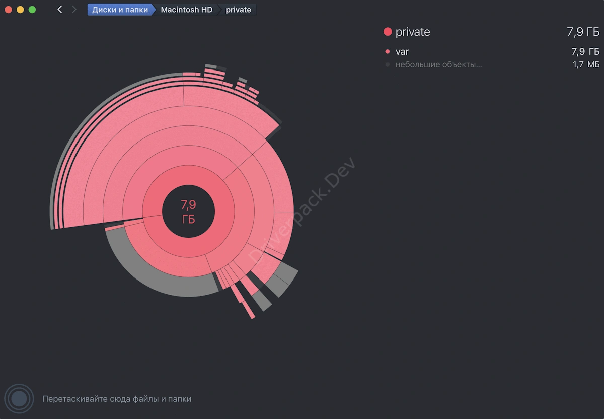 Приватные файлы DaisyDisk